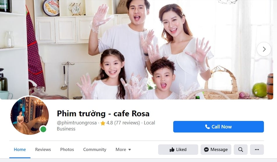 Phim trường - Cafe Rosa - Facebook ads projects