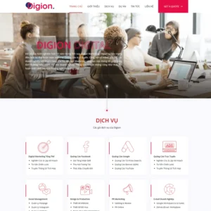 Website công ty Agency Digital Marketing Online