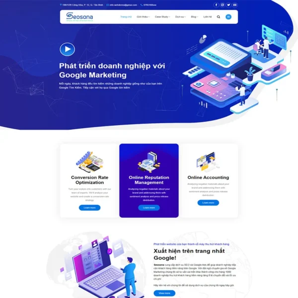 Website công ty Agency, SEO website