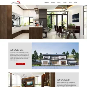 Website giới thiệu công ty thiết kế kiến trúc, nội thất giống Ahome