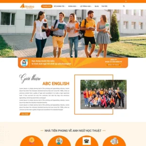 Website trung tâm đào tạo anh ngữ 02