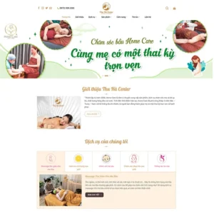 Website dịch vụ chăm sóc mẹ và bé