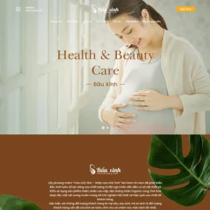 Website dịch vụ chăm sóc mẹ và bé 02