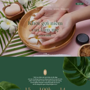 Website dịch vụ chăm sóc mẹ và bé 03