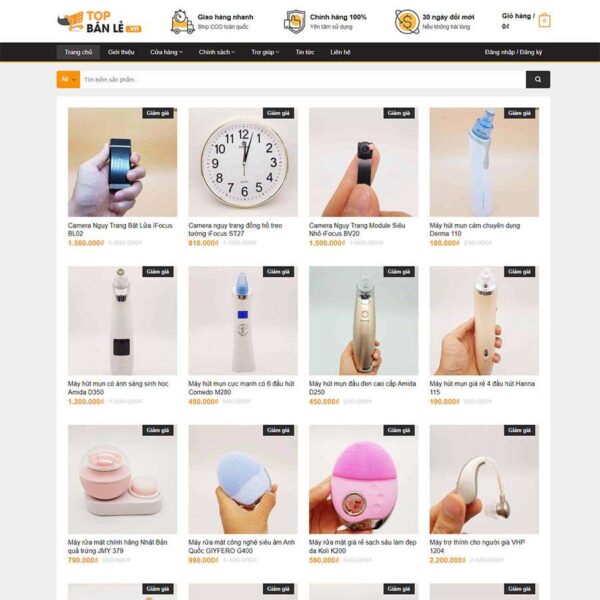 Website bách hóa shop 02