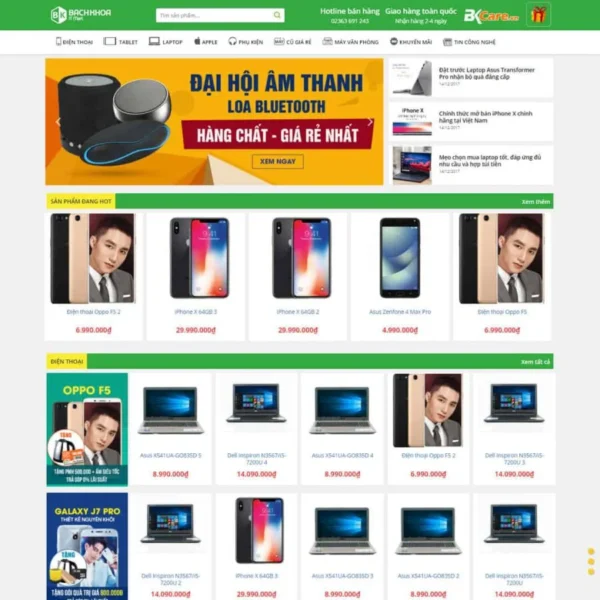 Website bách khoa Shop