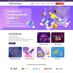 Website bán khóa học 02