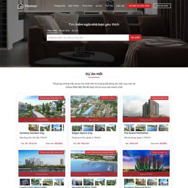 Website bất động sản 10
