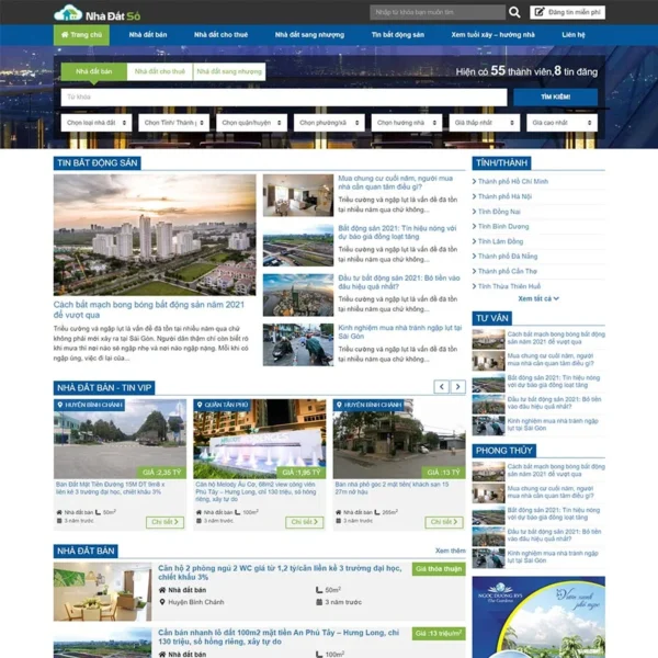 Website bất động sản 45