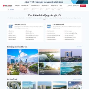 Website bất động sản rao vặt, đăng tin, quản lý nạp tiền up tin vip