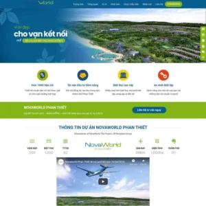 Website landing page bất động sản 06