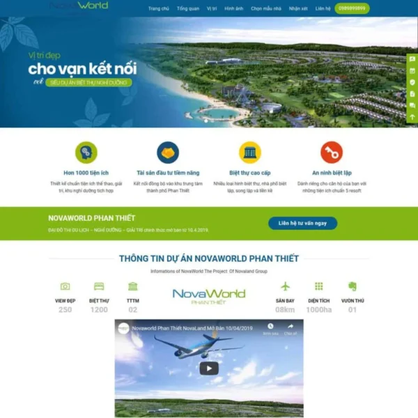 Website landing page bất động sản 06