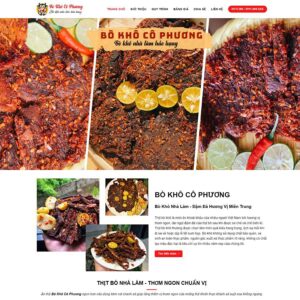 Website bán bò khô