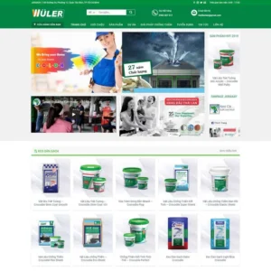 Website cửa hàng bán sơn, bột sơn
