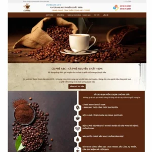 Website bán cafe nguyên chất