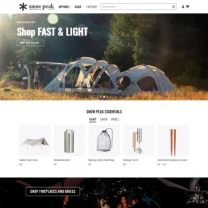 Website bán lều du lịch, đồ phượt camping