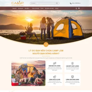 Website bán lều du lịch, đồ phượt camping 02