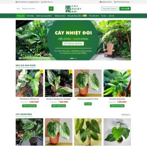 Website bán cây xanh 02