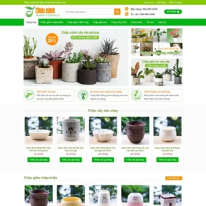 Website bán chậu cây cảnh văn phòng