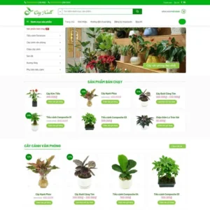 Website bán cây xanh, tiểu cảnh