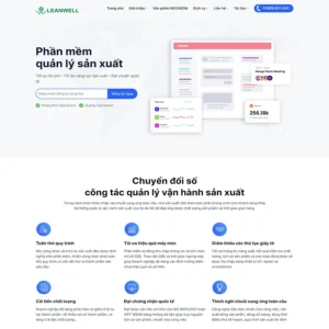 Website giới thiệu phần mềm quản lý sản xuất
