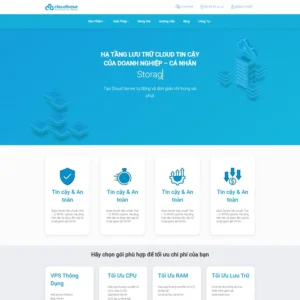 Website dịch vụ Cloud Server