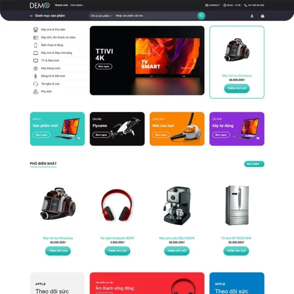 Website bán đồ công nghệ 03