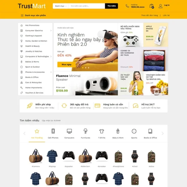 Website Elementor bán đồ công nghệ 06