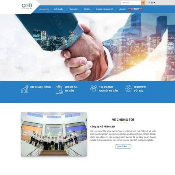 Website giới thiệu công ty tư vấn doanh nghiệp