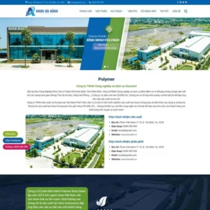 Website giới thiệu công ty sản xuất hạt nhựa
