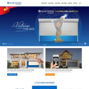 Website công ty cửa nhôm, cửa cuốn