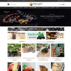 Website đá quý, vật phẩm phong thủy 02
