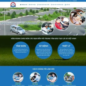 Website trung tâm đào tạo lái xe