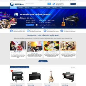Website trung tâm dạy nhạc