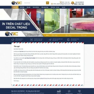 Website dịch vụ thi công dán decal