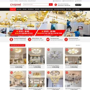 Website bán đèn Led, đèn trang trí