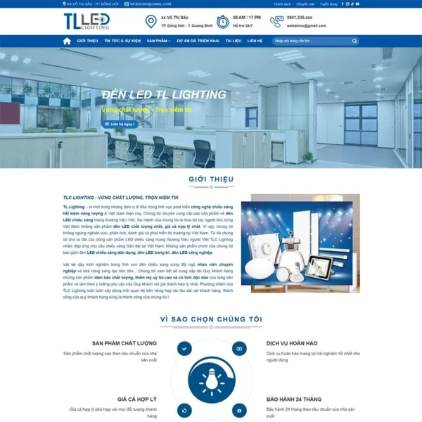 Website sản xuất đèn Led