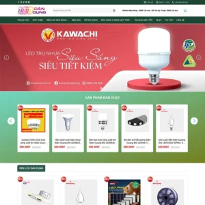 Website bán đèn led, thiết bị điện