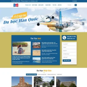 Website công ty du học Hàn Quốc