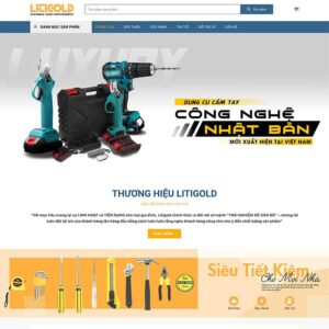 Website bán dụng cụ cơ khí
