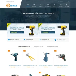 Website bán dụng cụ cơ khí 02