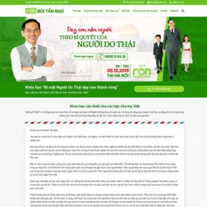 Website khóa học đào tạo