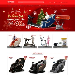 Website bán ghế Massage, máy chạy bộ