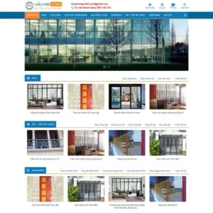Website cơ khí, nhôm kính