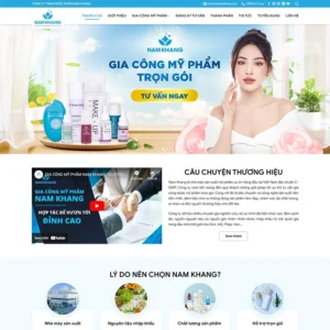 Website gia công mỹ phẩm