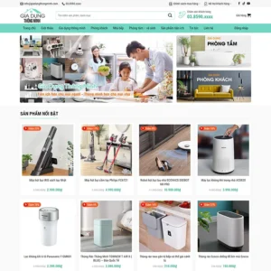 Website bán đồ gia dụng thông minh