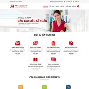 Website giới thiệu công ty dịch vụ kế toán