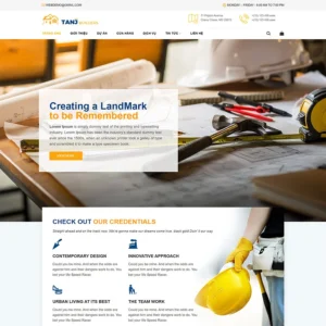 Website giới thiệu công ty xây dựng 02