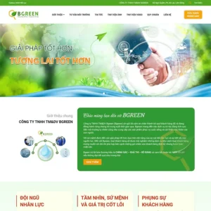 Website giới thiệu công ty giải pháp môi trường