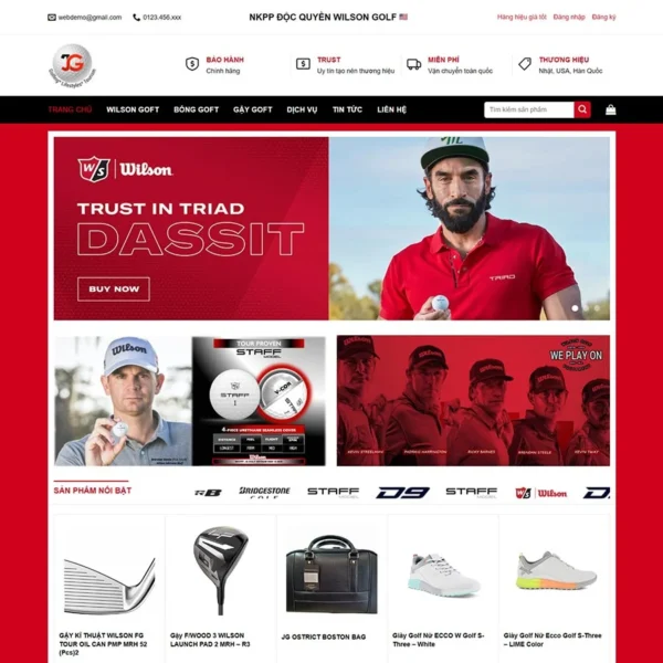 Website bán phụ kiện chơi Golf